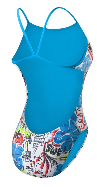 TYR Grafitti Floral Thin X-Back Junior